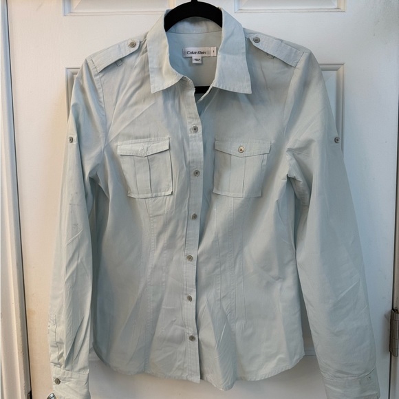 Calvin Klein Tops - Calvin Klein Pale Blue Casual Shirt